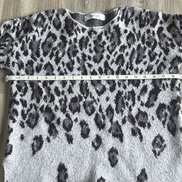 Workshop Leopard Animal Print Pullover Hi-low Sweater Sz M - Picture 4 of 6
